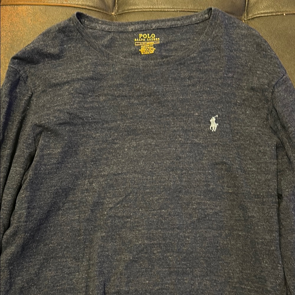 Polo by Ralph Lauren Men's Navy Long Sleeve Shirt